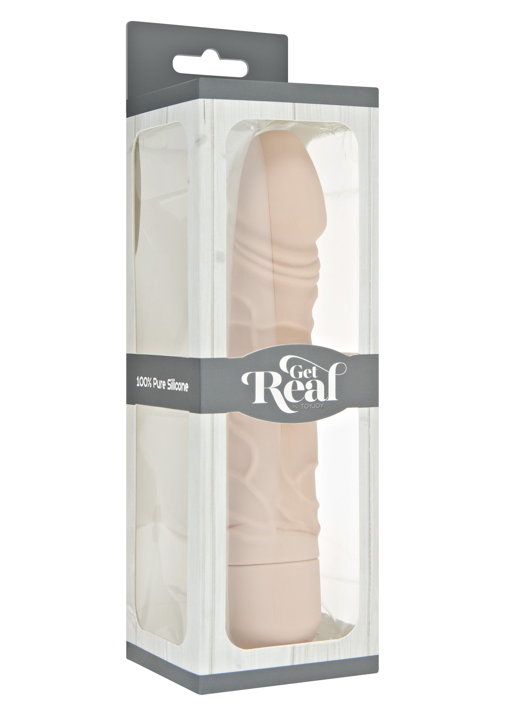 Реалістичний вібратор із 7 режимами вібрації ToyJoy Classic Original, бежевий, 20 × 4 см