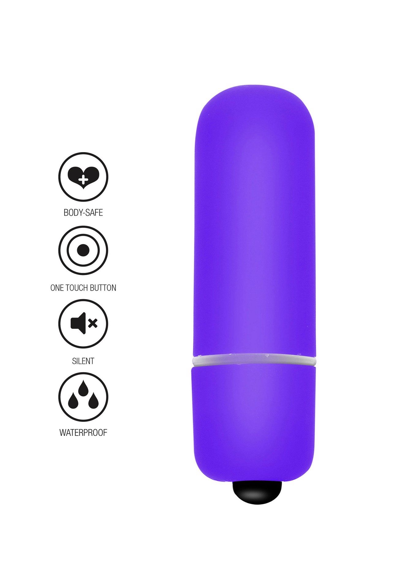 Віброкуля ToyJoy Funky Bullet фіолетова, 5.5 х 1.5 см