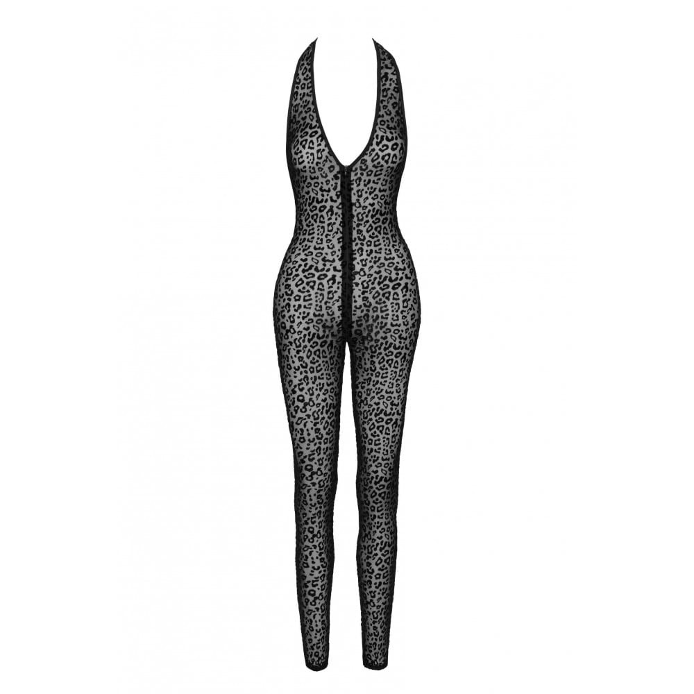 Бодістокінг сексуальний Noir Handmade F286 з леопардовим принтом, M
