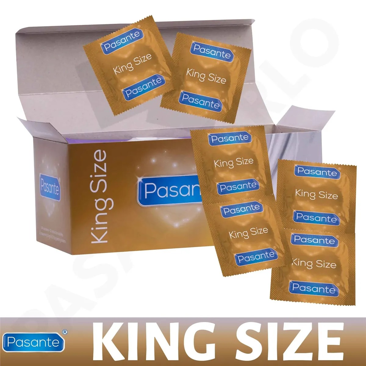 Презервативы большого размера Pasante King Size латексные (цена за упаковку, 144 шт.)