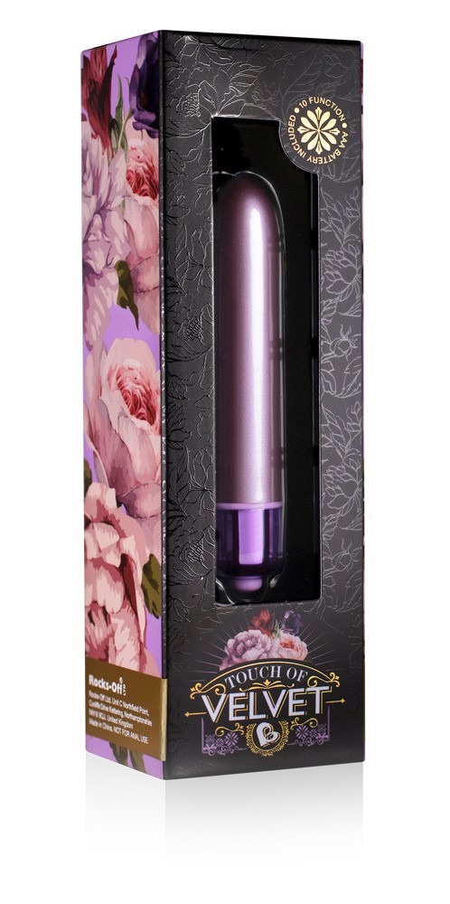 Віброкулька Rocks Off Touch of Velvet, фіолетова, 9 х 2 см