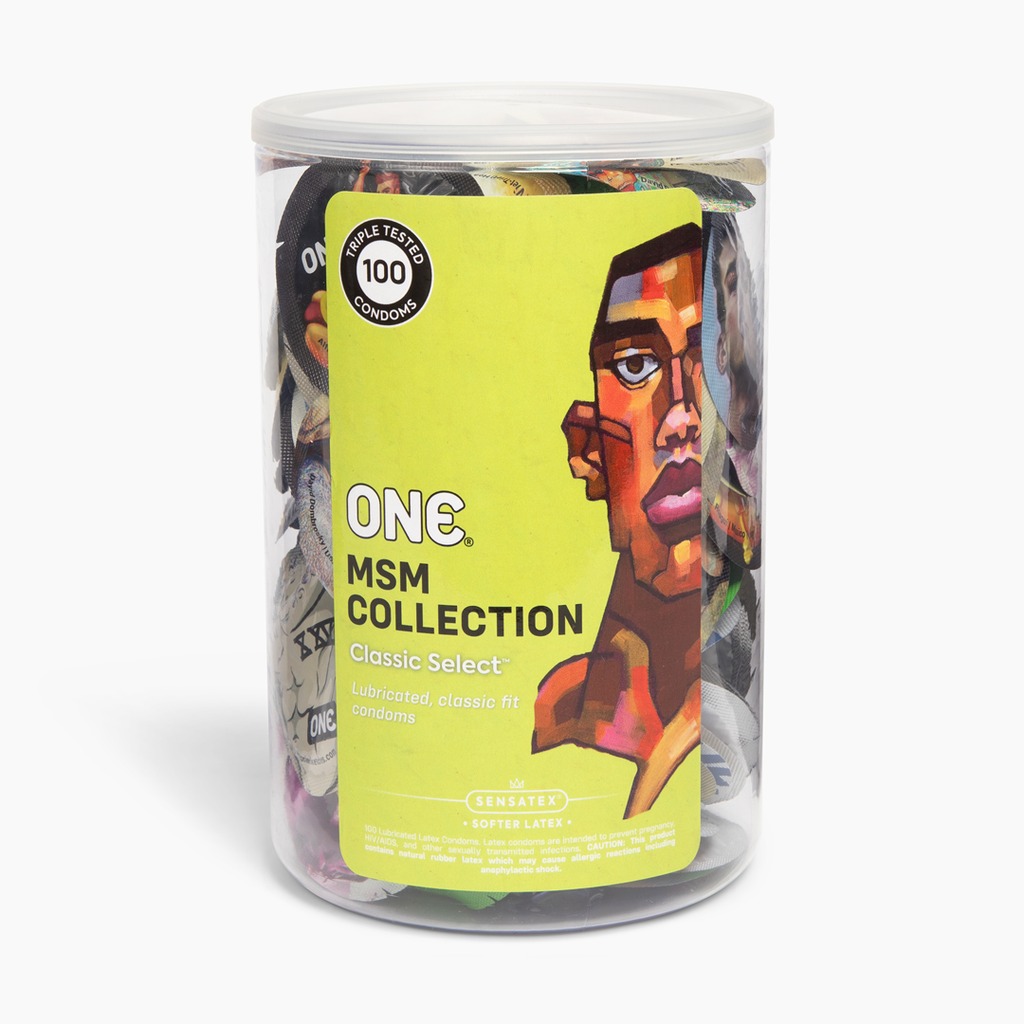 Банка презервативів ONE Classic Select MSM Collection, 100 шт