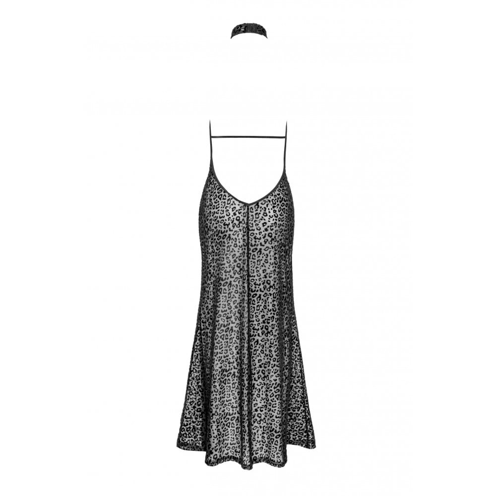 Довга леопардова сукня Noir Handmade F288 Noir Dress long - black - M