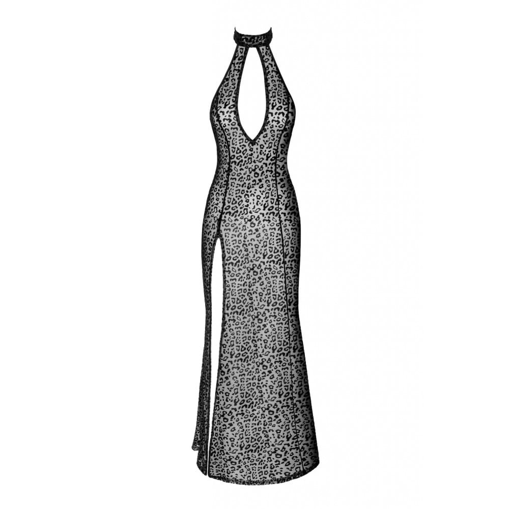 Довга леопардова сукня Noir Handmade F288 Noir Dress long - black - M
