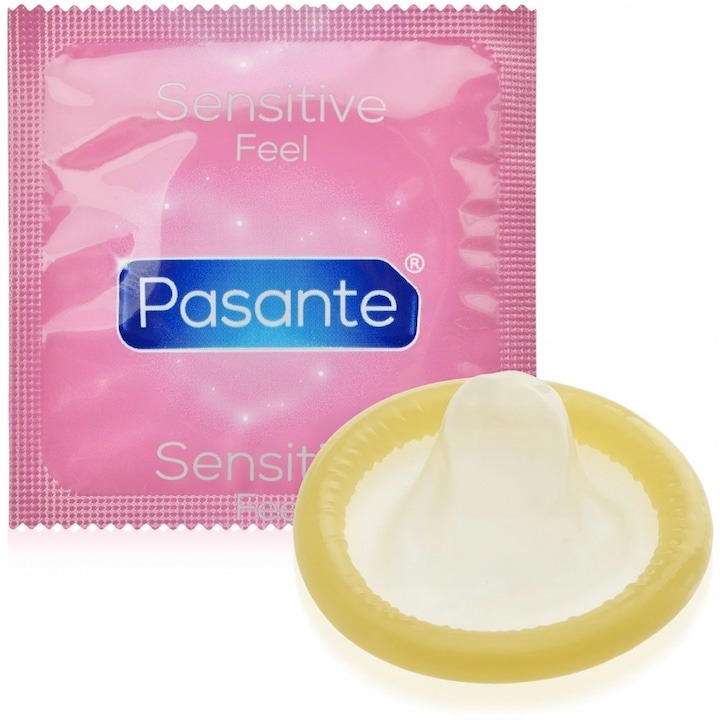 Презервативи ультратонкі Pasante Sensitive Feel латексні (ціна за 6 шт.)