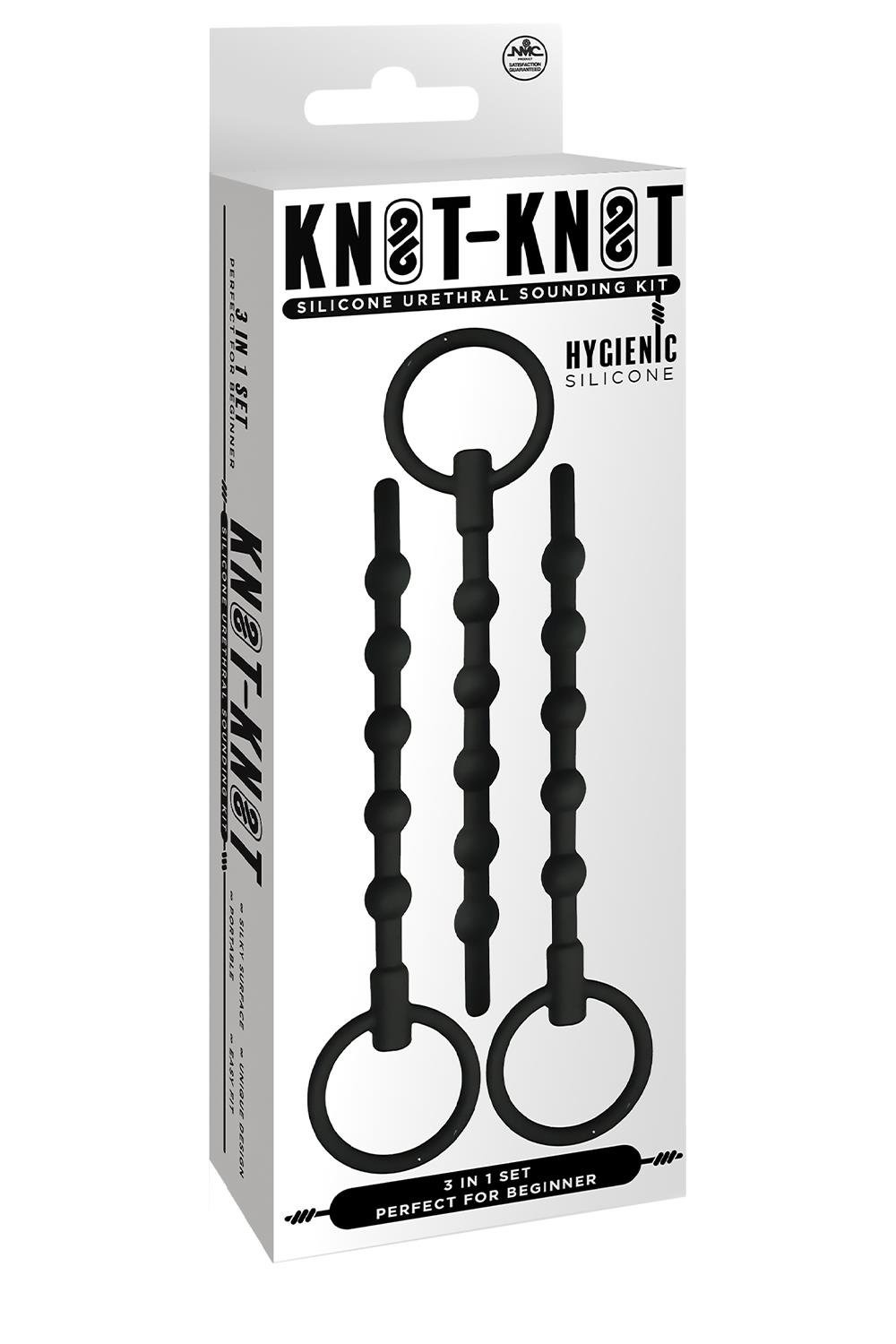 Набір уретральних катетерів NMC Knot Knot чорний, 3 шт