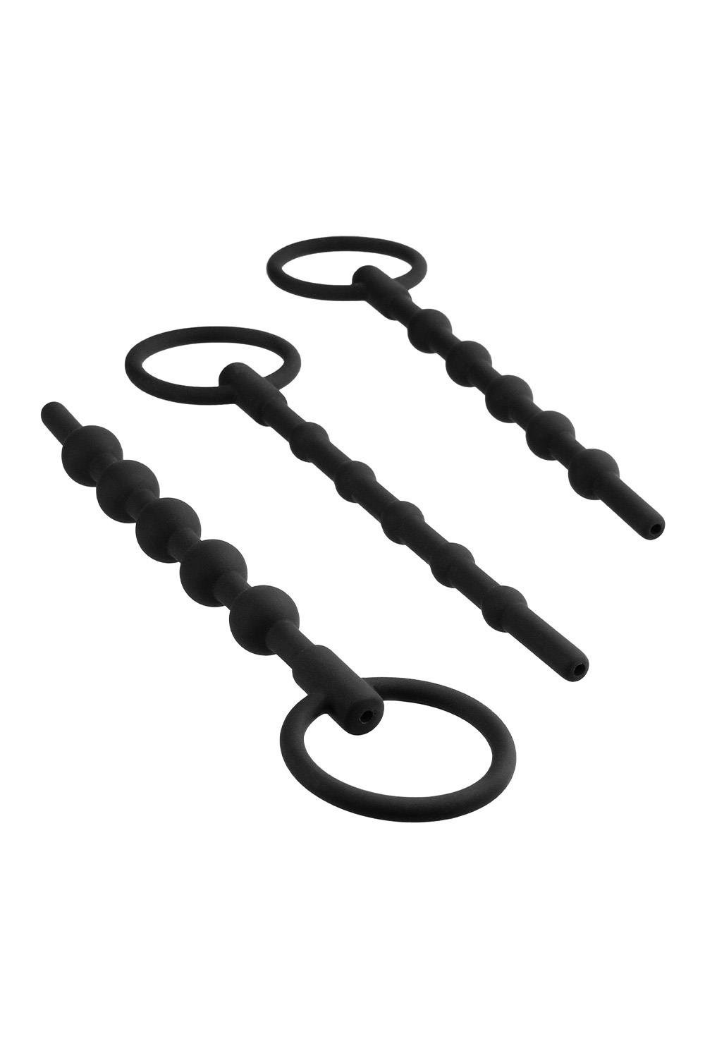 Набір уретральних катетерів NMC Knot Knot чорний, 3 шт