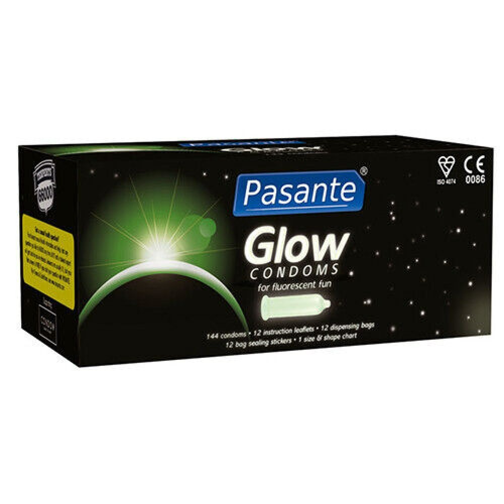 Презервативи, що світяться в темряві Pasante Glow латексні (ціна за 6 штук)