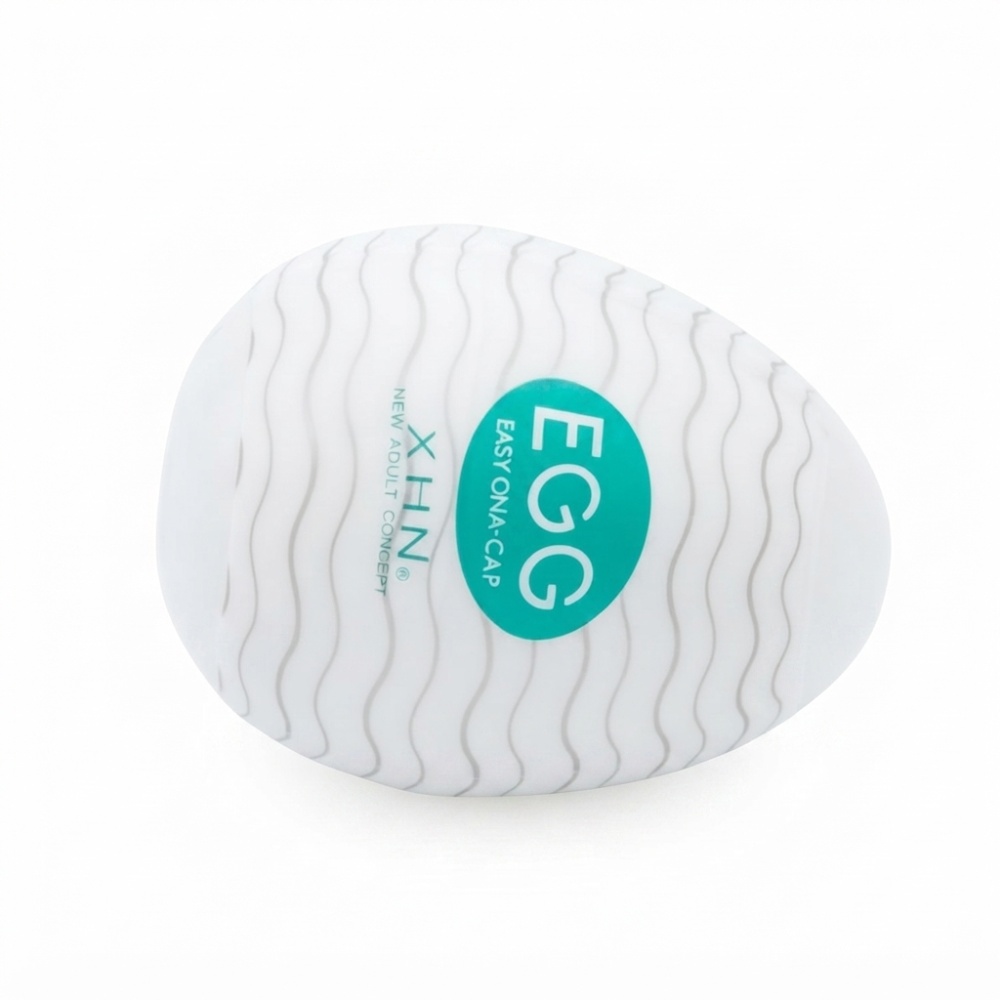 Мастурбатор-яйце з рельєфом XHN Egg Easy Ona-Cap, білий, 52 × 68 мм