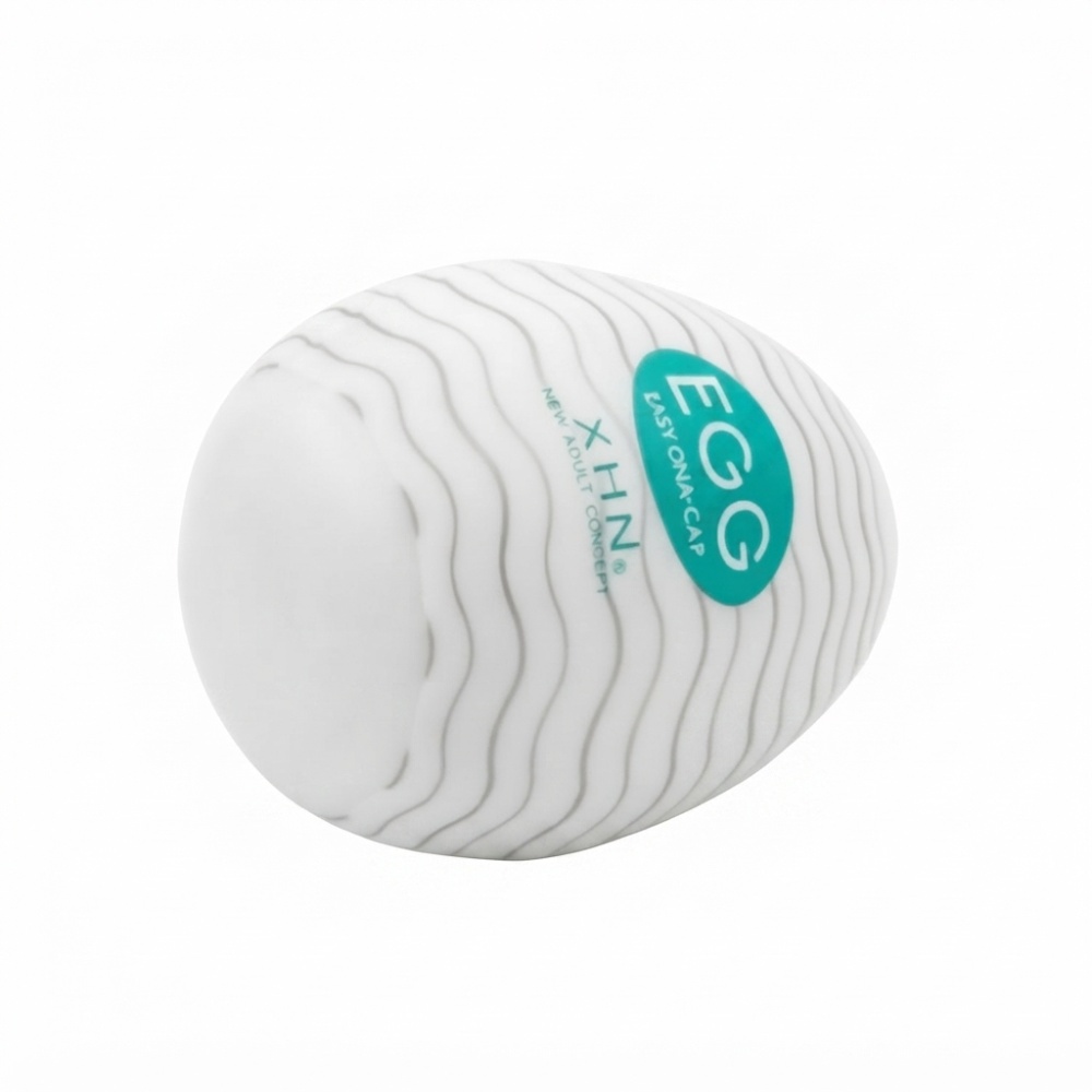 Мастурбатор-яйце з рельєфом XHN Egg Easy Ona-Cap, білий, 52 × 68 мм