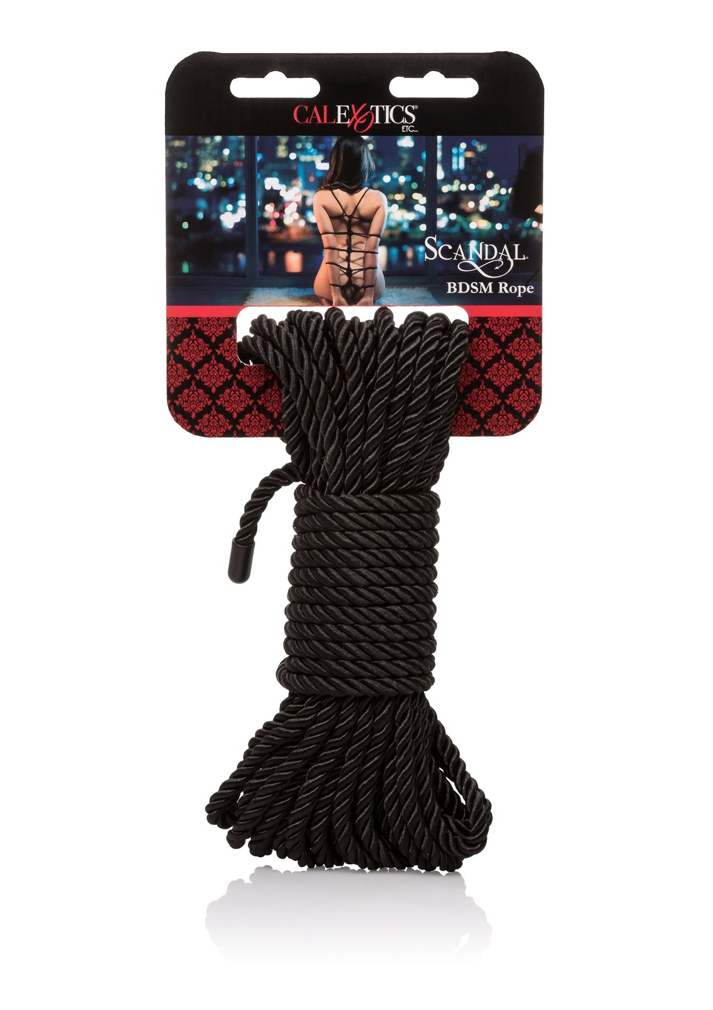 Бондажна мотузка Scandal CalExotics, чорна, 10 м