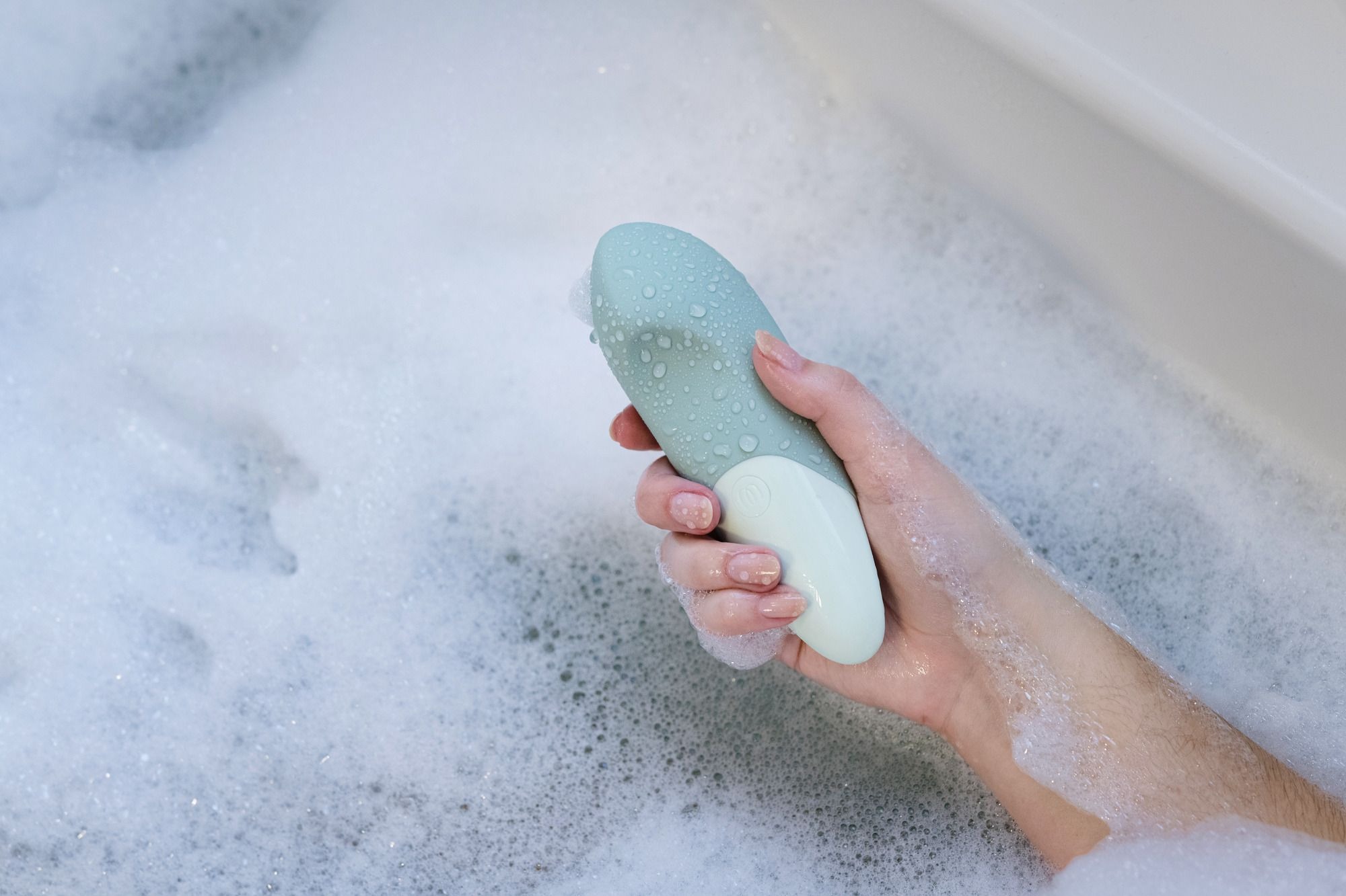 Вібратор універсальний безшумний Womanizer Vibe Sage, м'ятний
