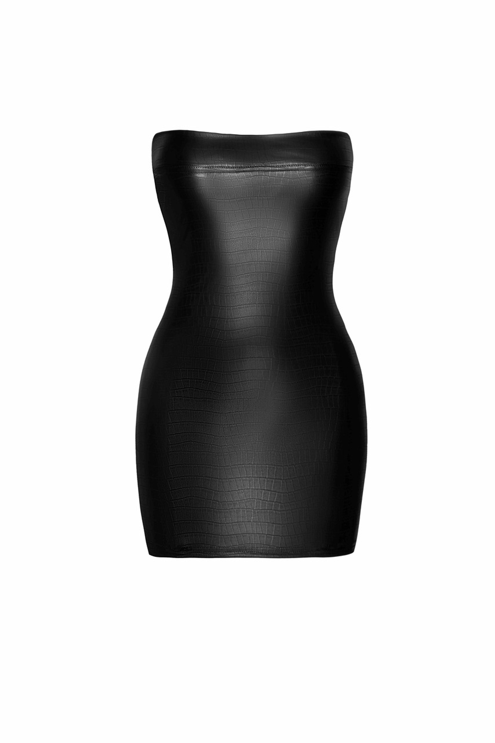 Плаття, F317 Noir Handmade крокодиля шкіра, мокрий ефект, чорне, розмір S