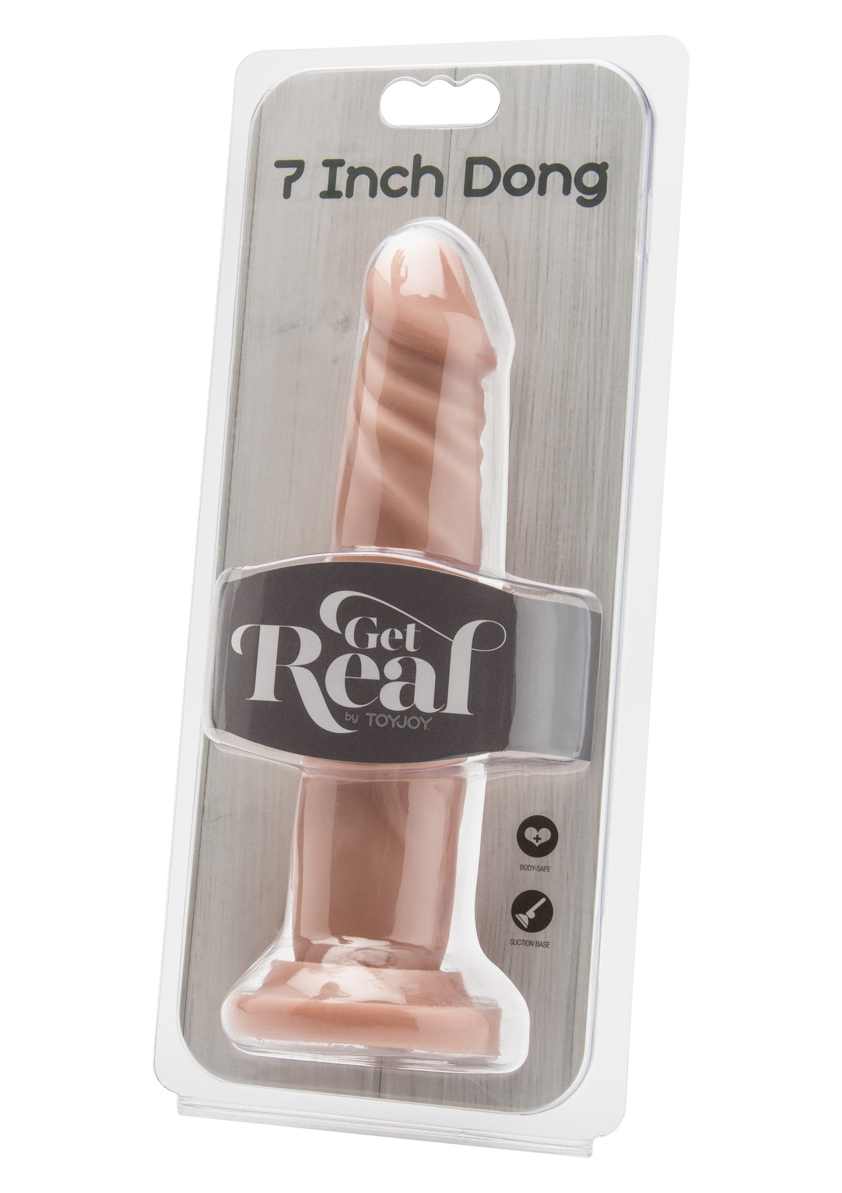 Реалистичный фаллоимитатор с присоской ToyJoy Get Real Dong, бежевый, 18 × 3,5 см