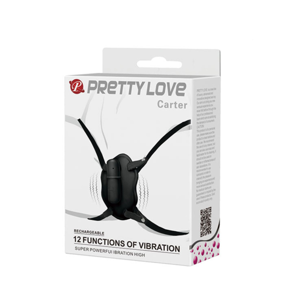 Кліторальний стимулятор Pretty Love на трусиках, чорний
