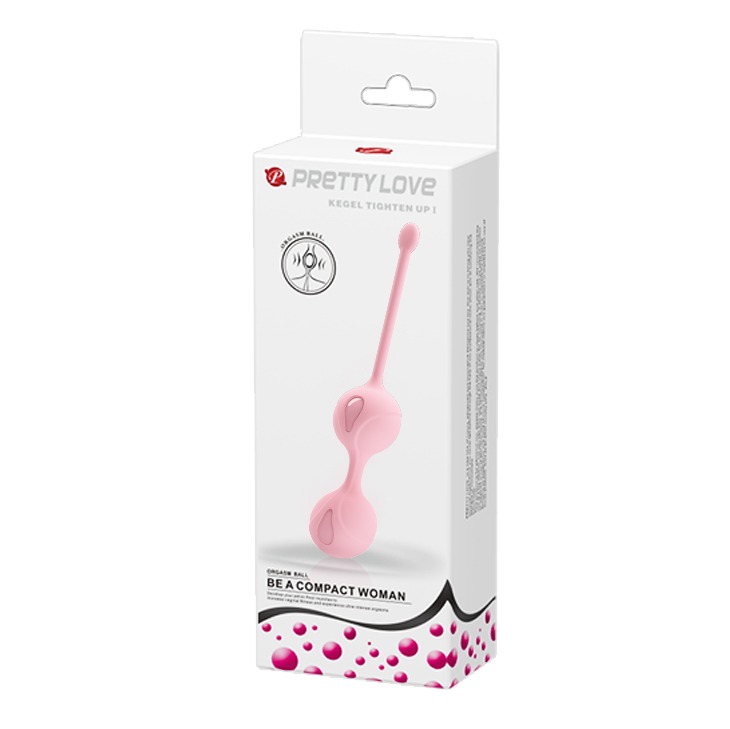 Вагінальні кульки ніжно-рожевого кольору Kegel tighten up2
