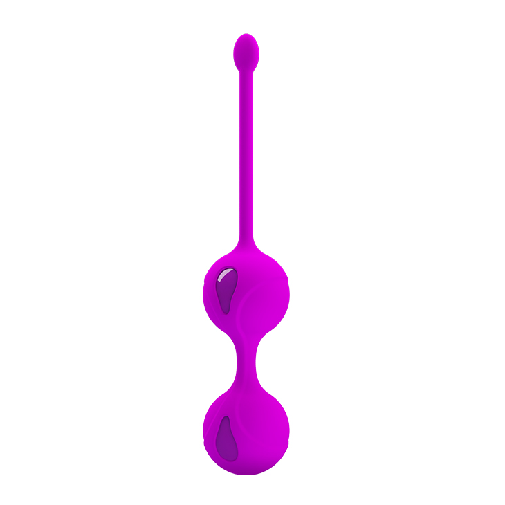 Вагінальні кульки PRETTY LOVE Kegel Tighten Up, фіолетові, 3.2 см
