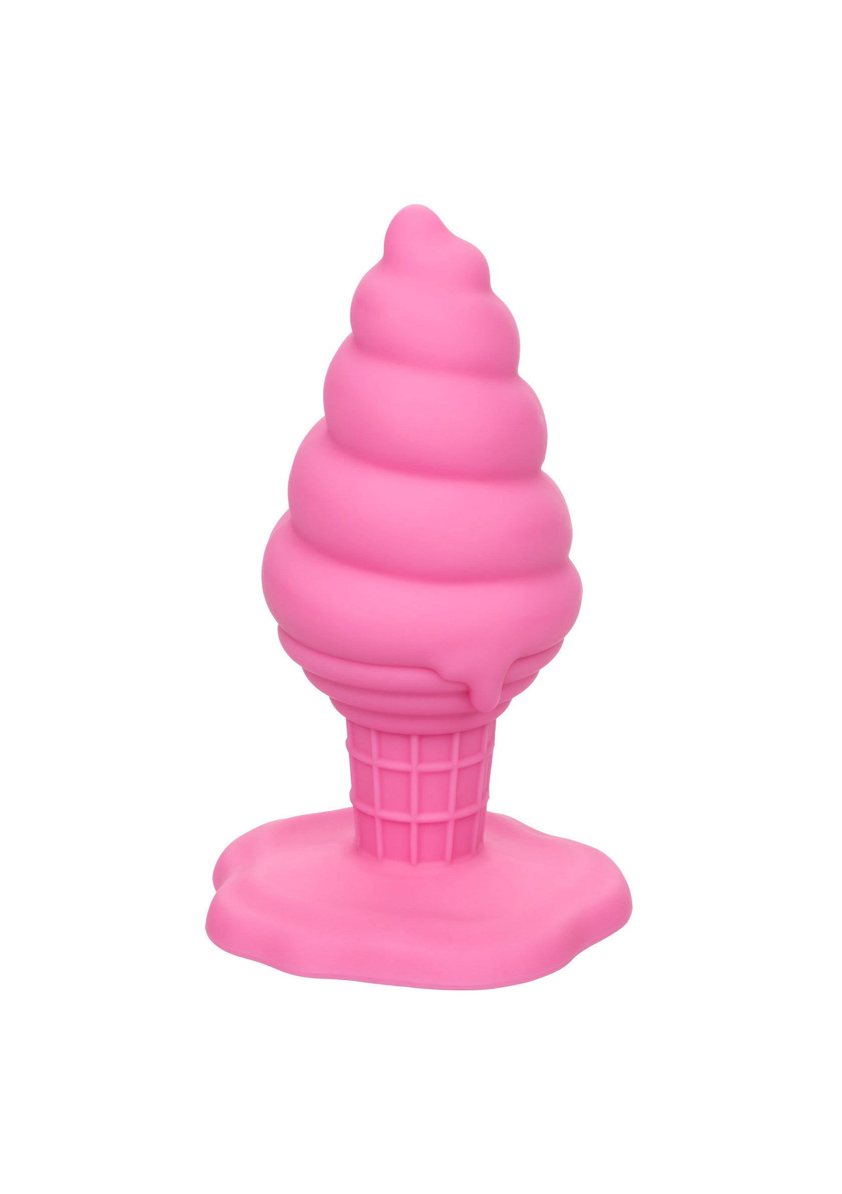 Анальна пробка у формі морозива з присоскою, рожева, 9,5 × 4,5 CalExotics Yum Bum Ice Cream Cone