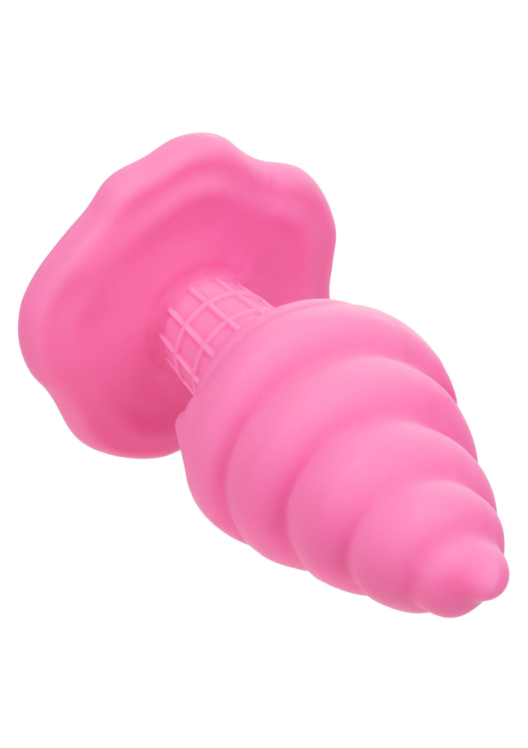 Анальна пробка у формі морозива з присоскою, рожева, 9,5 × 4,5 CalExotics Yum Bum Ice Cream Cone