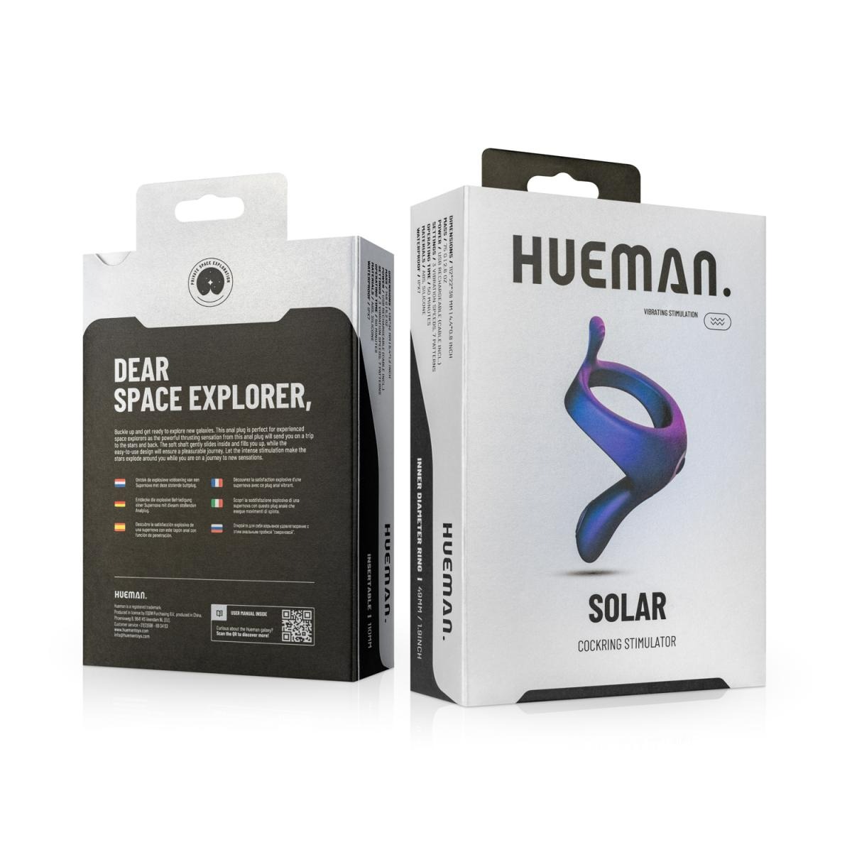 Ерекційне кільце з вібрацією Hueman - Vibrerende Strap-on