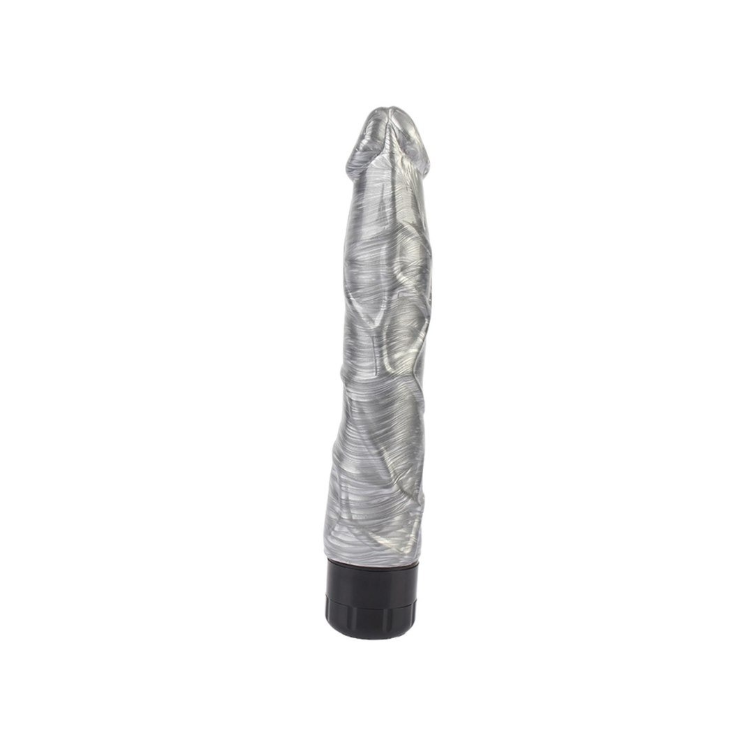 Класичний вібратор з яскраво вираженою головкою Chisa Dark Muscle Pleasure Ranger, сріблястий