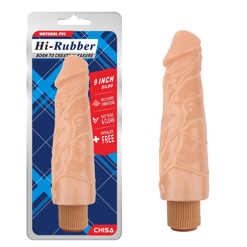 Вибромассажер реалистичный Chisa Hi-Rubber Dildo с ярко выраженной головкой