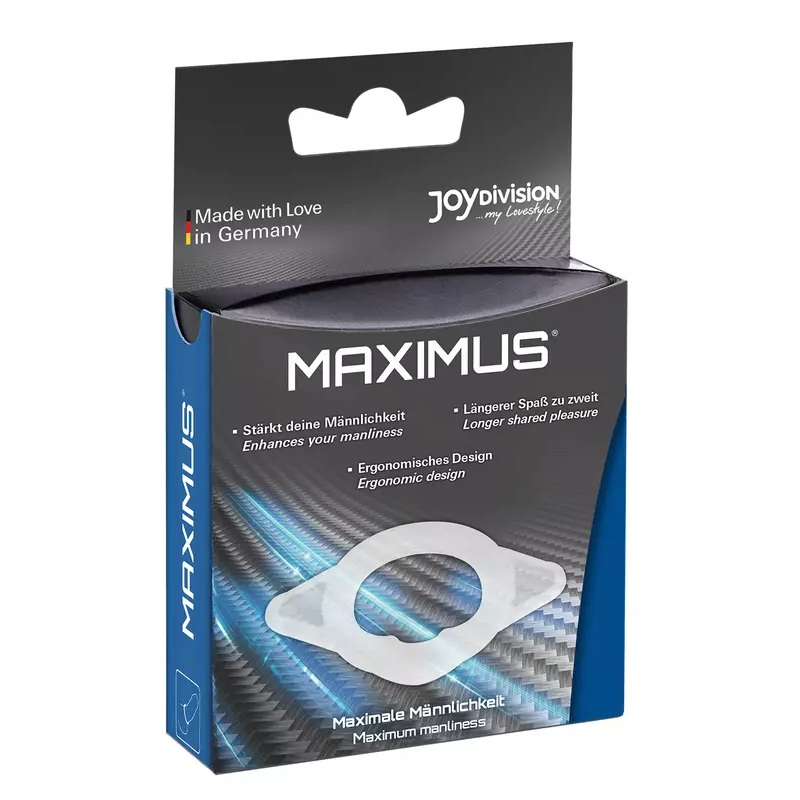 Ерекційне кільце Joy Division Maximus S прозоре, 1.7 см