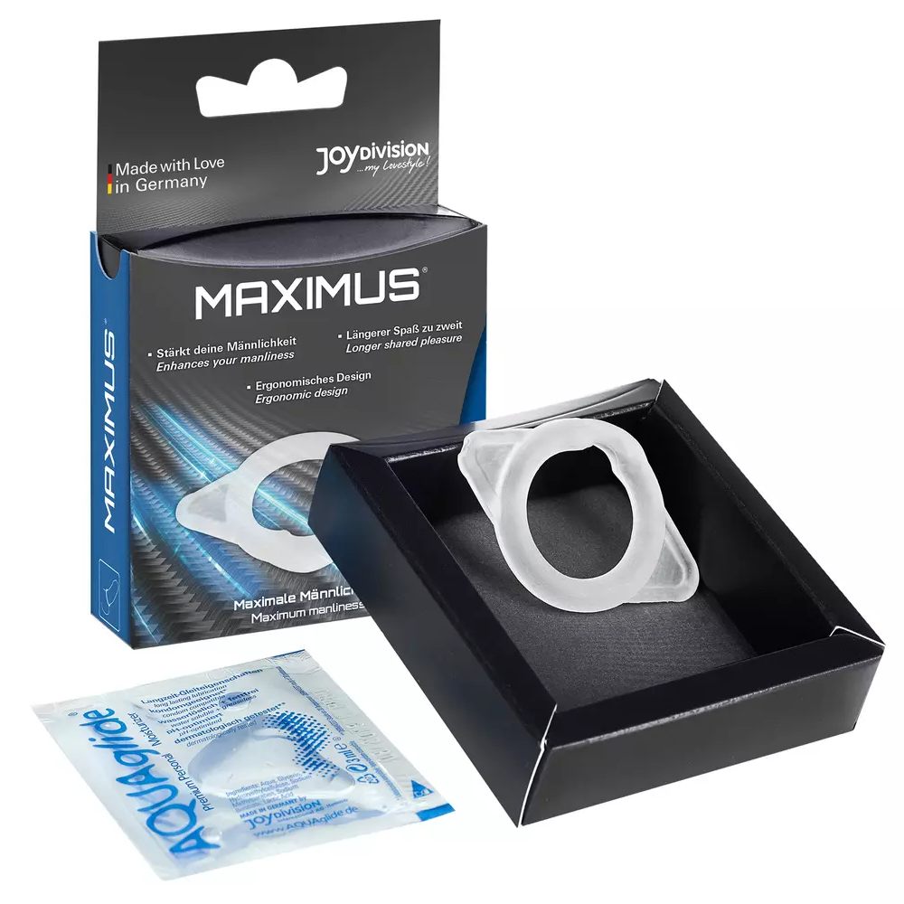 Ерекційне кільце Joy Division Maximus S прозоре, 1.7 см