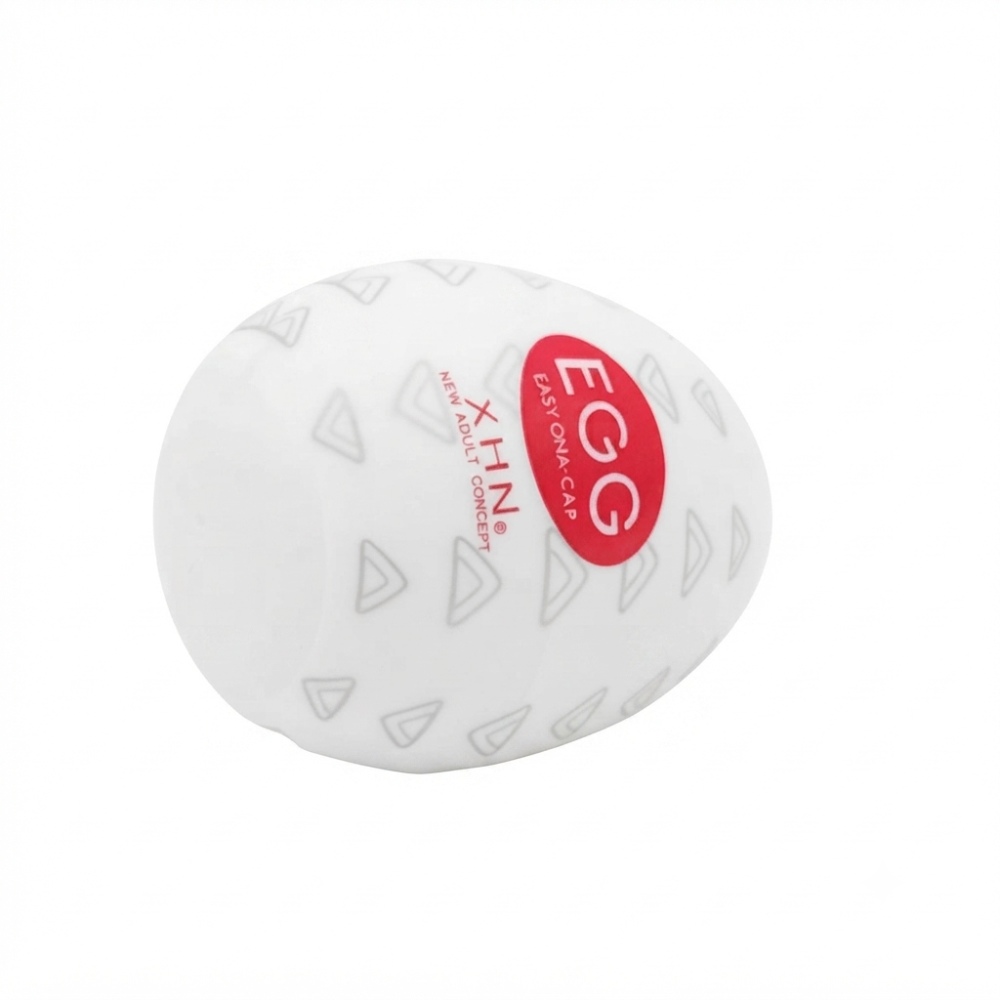 Мастурбатор-яйце з рельєфом XHN Egg Easy Ona-Cap, білий, 52 × 68 мм