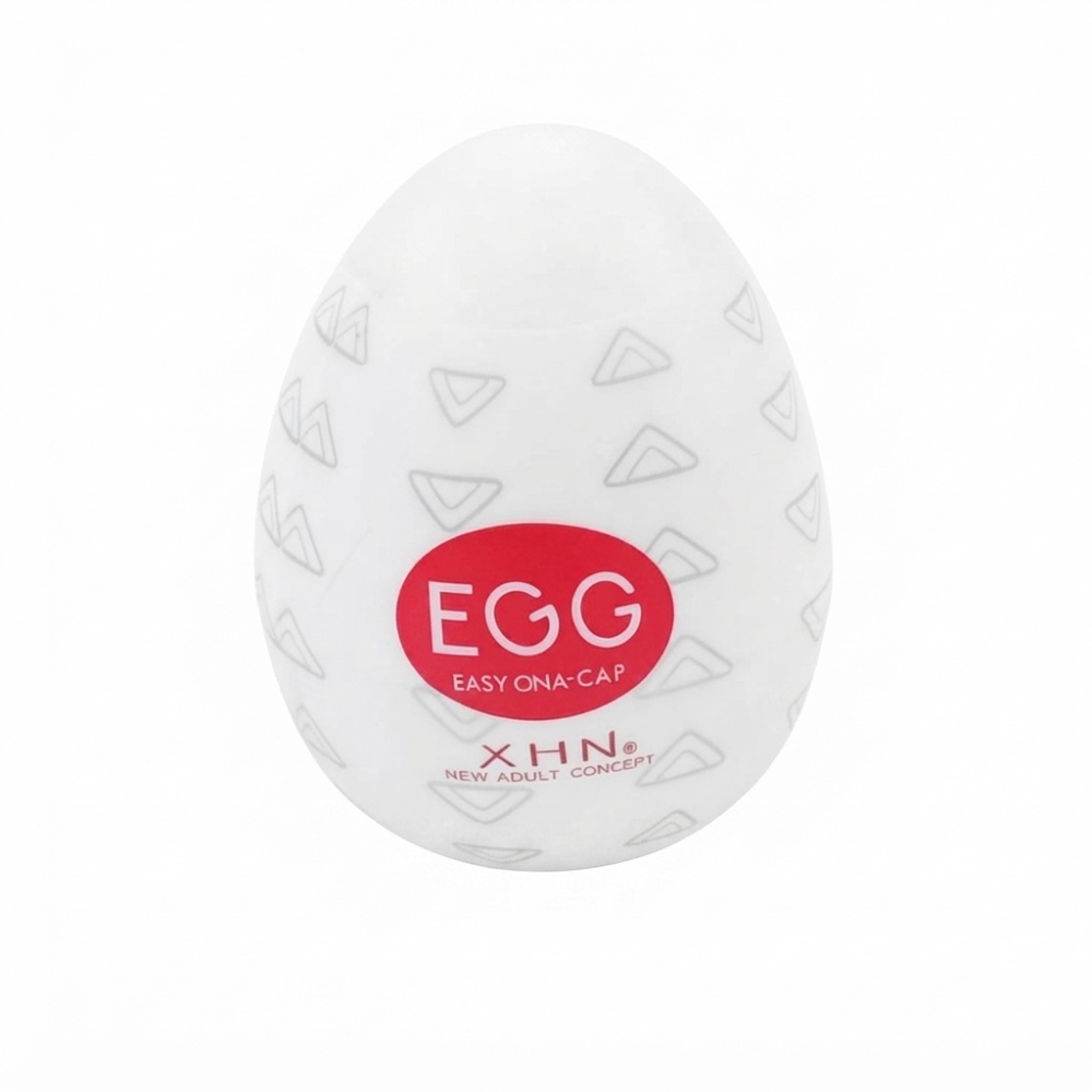 Мастурбатор-яйце з рельєфом XHN Egg Easy Ona-Cap, білий, 52 × 68 мм