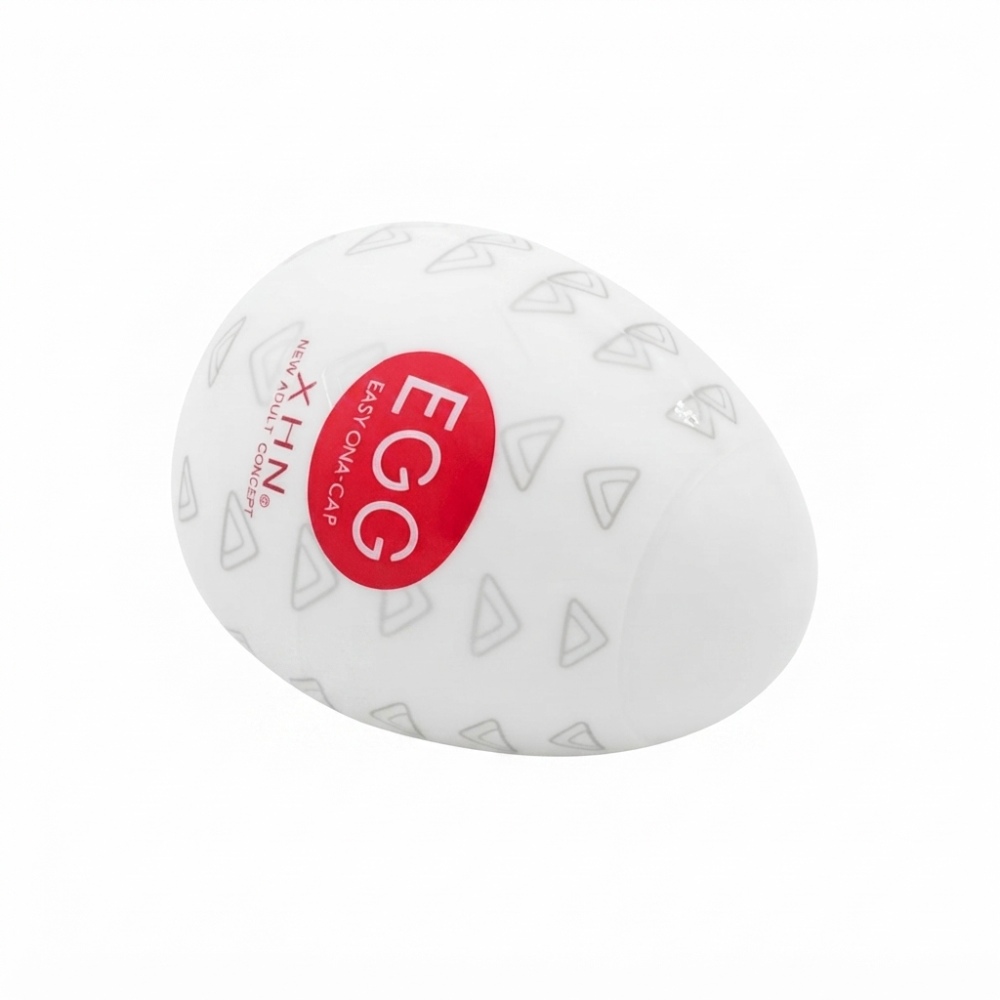 Мастурбатор-яйце з рельєфом XHN Egg Easy Ona-Cap, білий, 52 × 68 мм