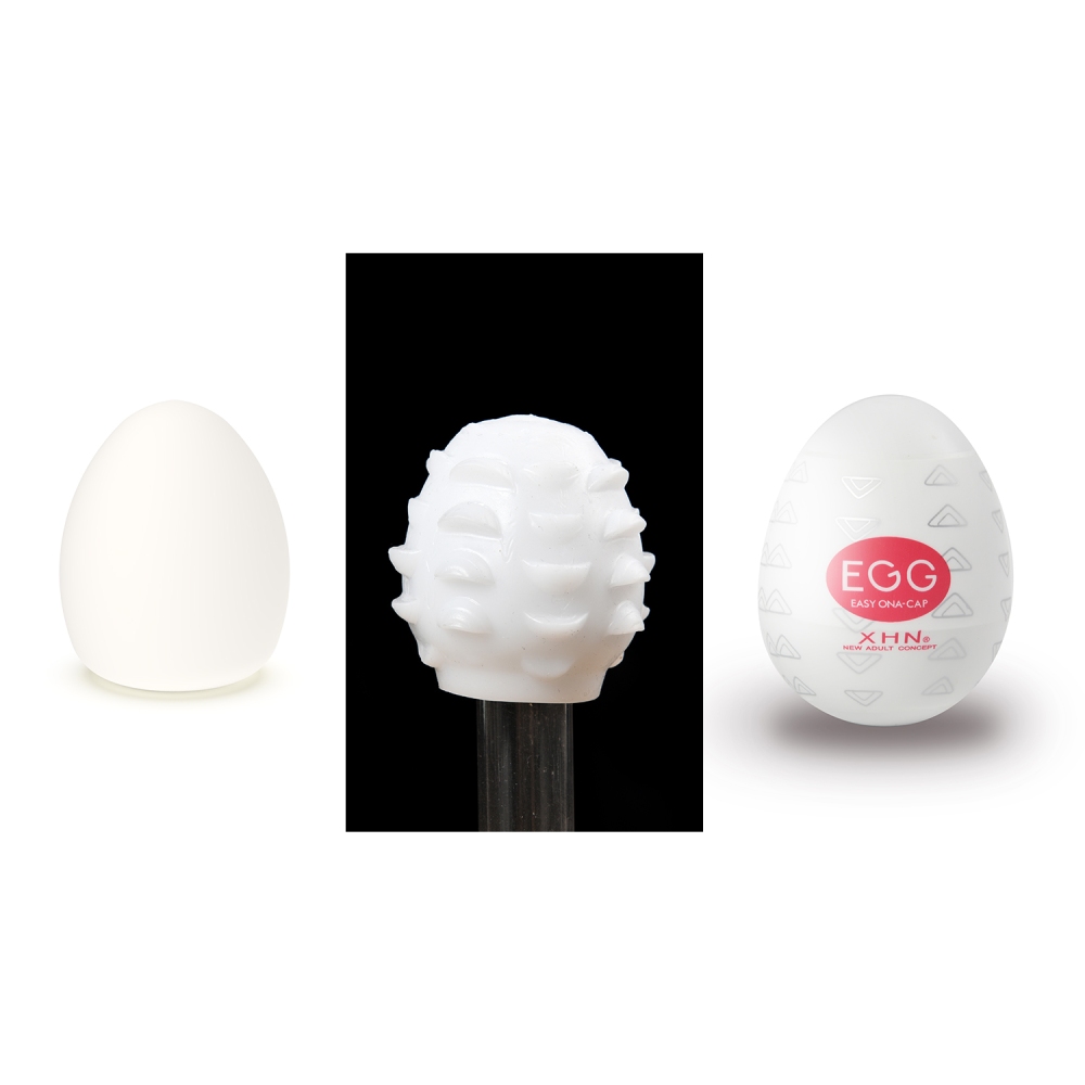 Мастурбатор-яйце з рельєфом XHN Egg Easy Ona-Cap, білий, 52 × 68 мм