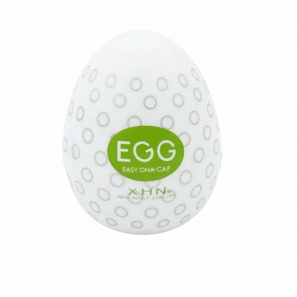 Мастурбатор-яйце з рельєфом XHN Egg Easy Ona-Cap, білий, 52 × 68 мм