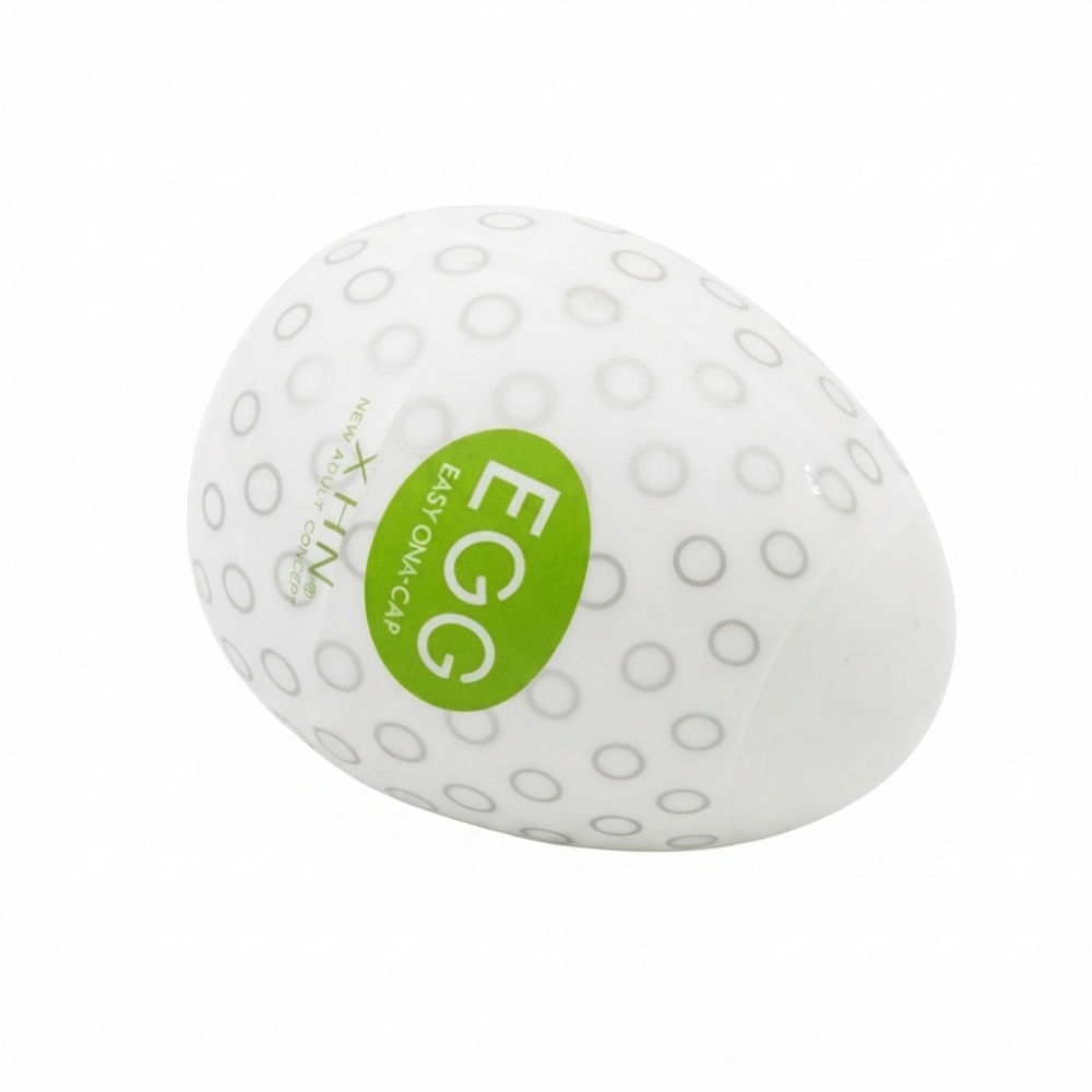 Мастурбатор-яйце з рельєфом XHN Egg Easy Ona-Cap, білий, 52 × 68 мм