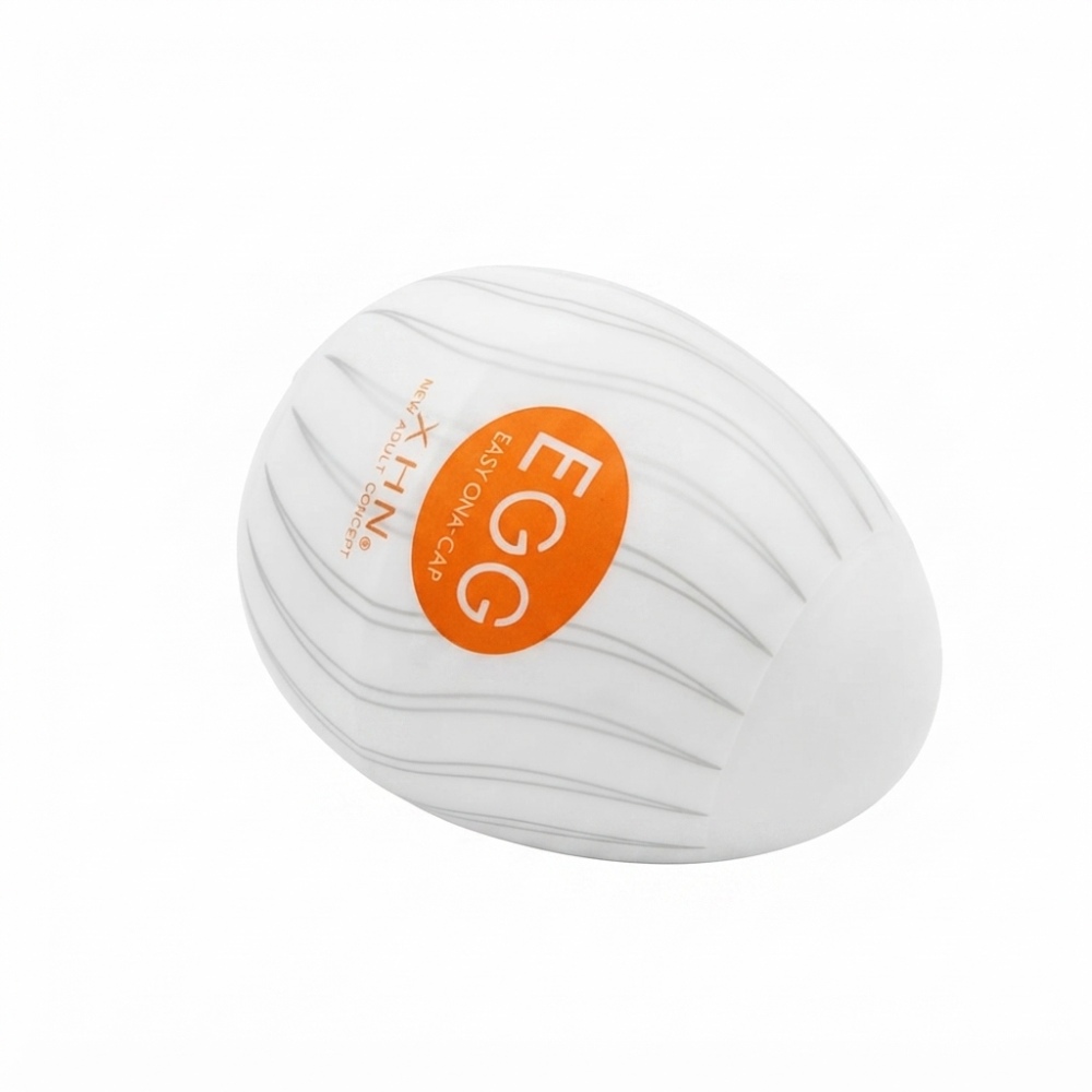 Мастурбатор-яйце з рельєфом XHN Egg Easy Ona-Cap, білий, 52 × 68 мм
