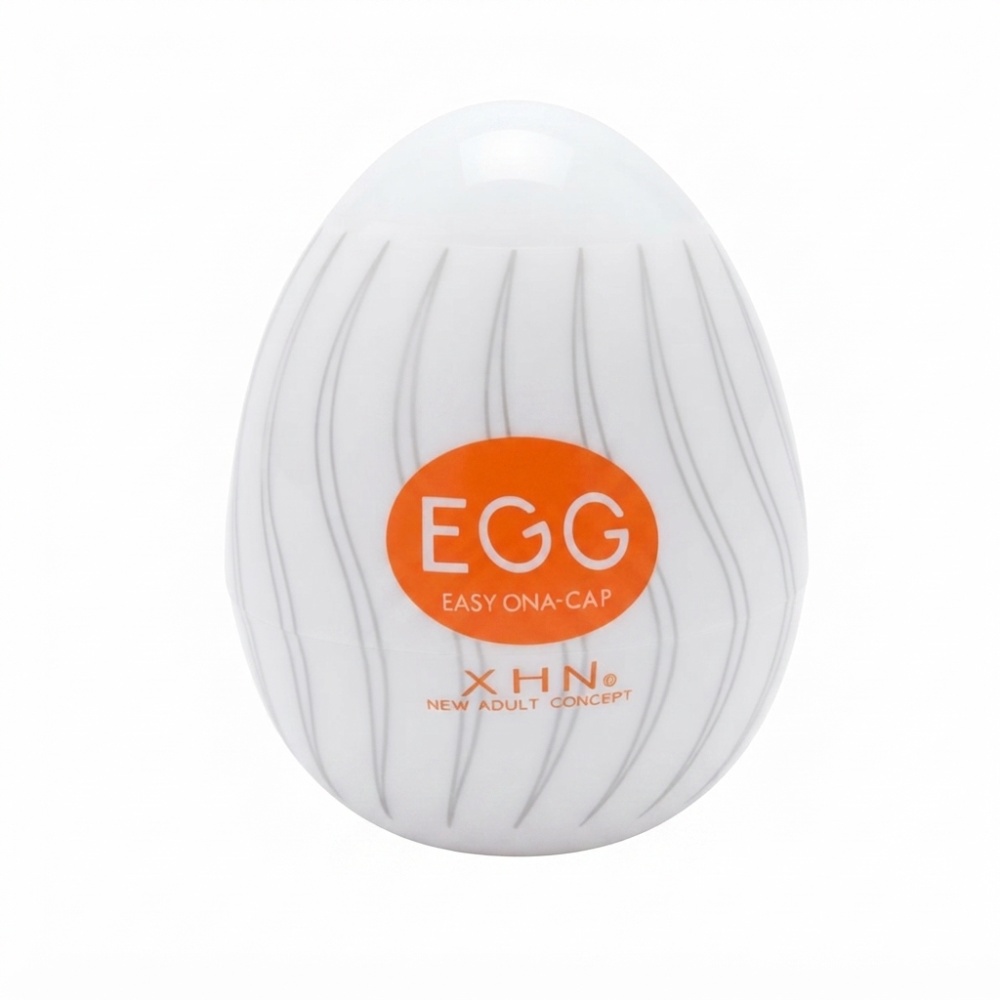Мастурбатор-яйце з рельєфом XHN Egg Easy Ona-Cap, білий, 52 × 68 мм
