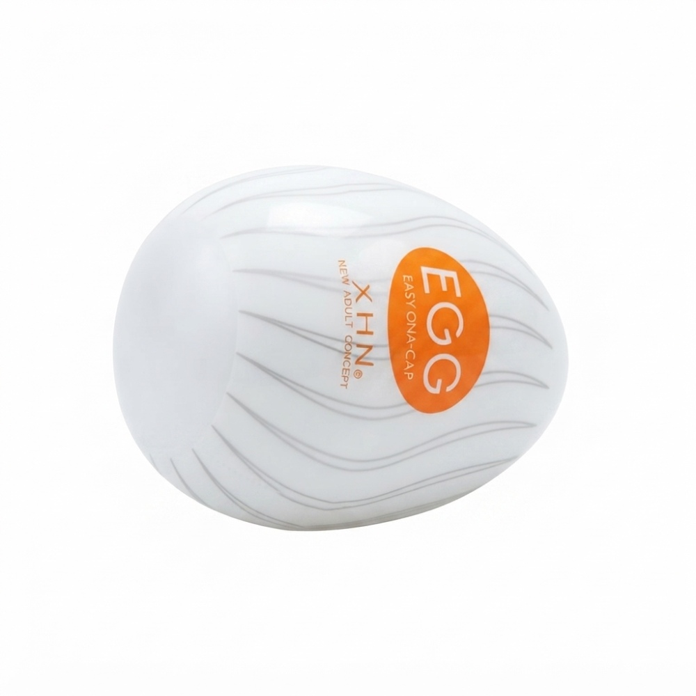 Мастурбатор-яйце з рельєфом XHN Egg Easy Ona-Cap, білий, 52 × 68 мм