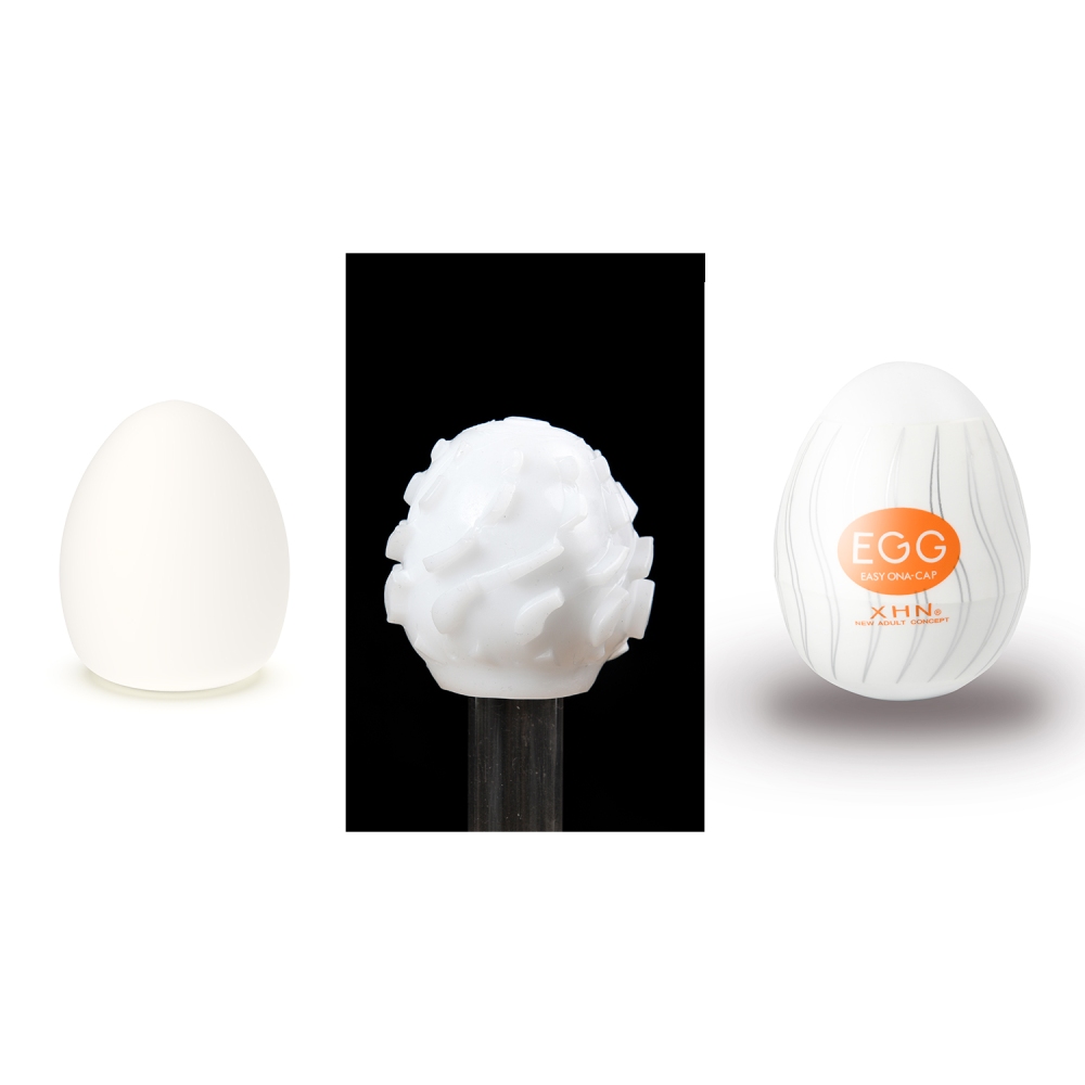 Мастурбатор-яйце з рельєфом XHN Egg Easy Ona-Cap, білий, 52 × 68 мм