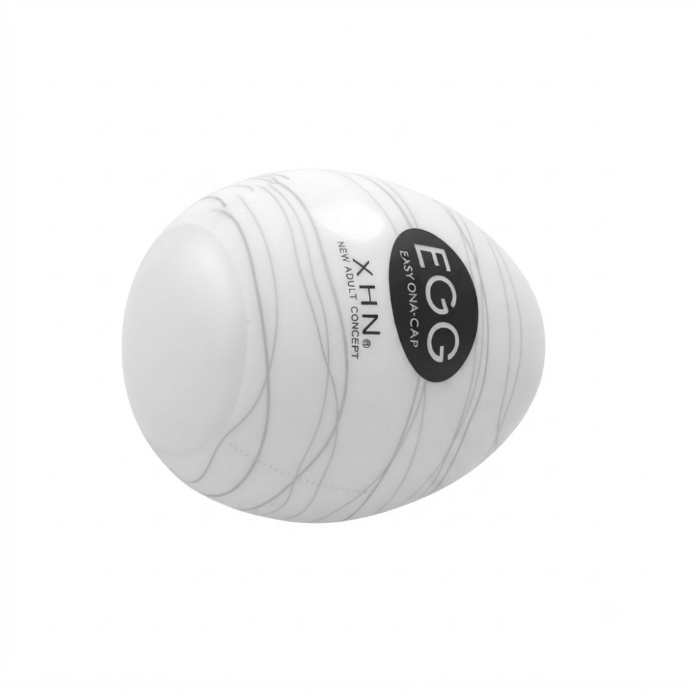 Мастурбатор-яйце з рельєфом XHN Egg Easy Ona-Cap, білий, 52 × 68 мм