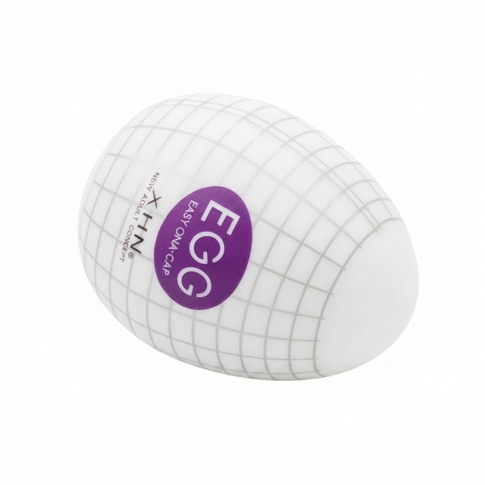 Мастурбатор-яйцо с рельефом XHN Egg Easy Ona-Cap, белый, 52 × 68 мм