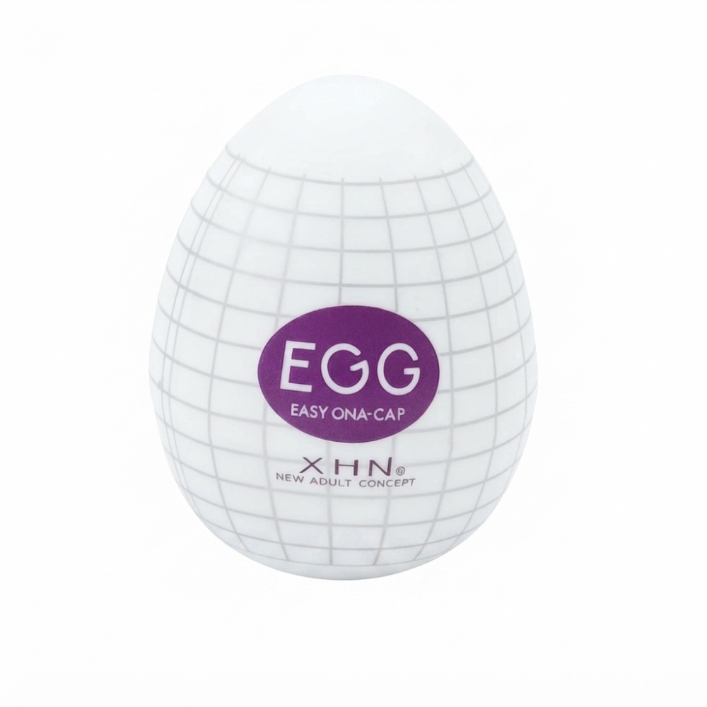 Мастурбатор-яйцо с рельефом XHN Egg Easy Ona-Cap, белый, 52 × 68 мм