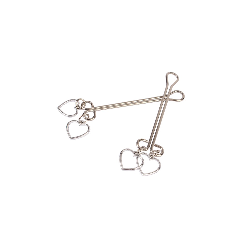 Затискачі на соски CHISA Senuelo Fetish Fantasy Heart Nipple Clamps у формі серця