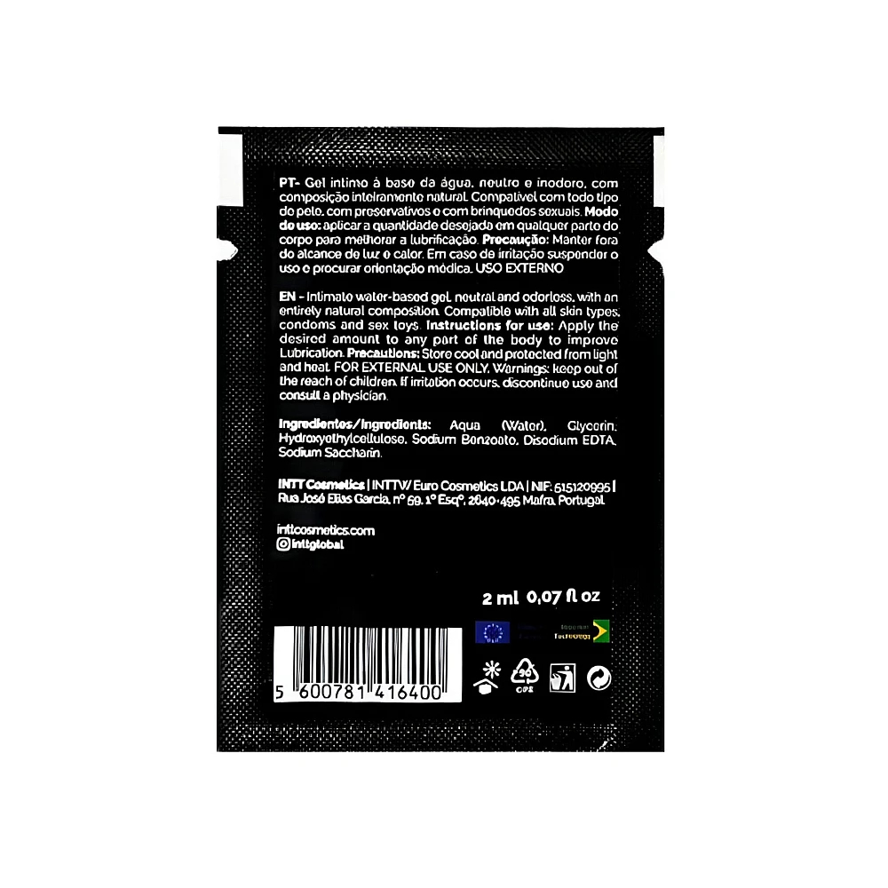Саше лубрікант Intt My Lube Natural на водній основі, 2 мл