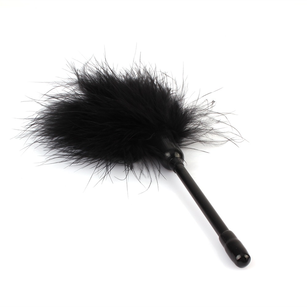Пушок на длинной ручке CHISA Senuelo Pleasure Feather Tickler, черный