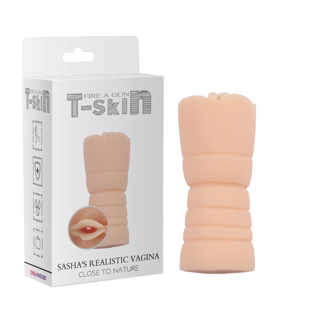Мастурбатор Вагина реалистичная Chisa T-Skin Sasha's Vagina, бежевый