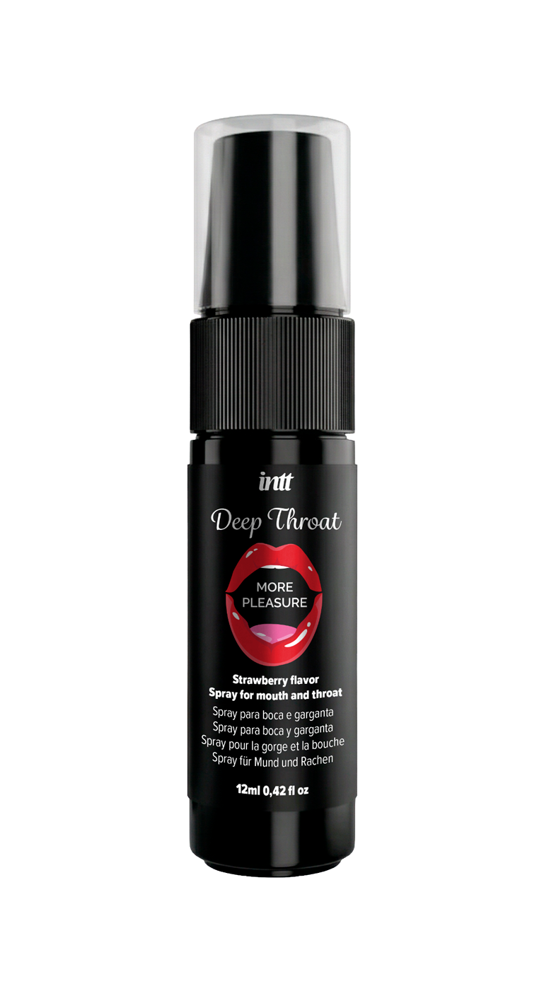 Спрей для глубокого минета Intt Deep Throat Strawberry со вкусом клубники, 12 мл