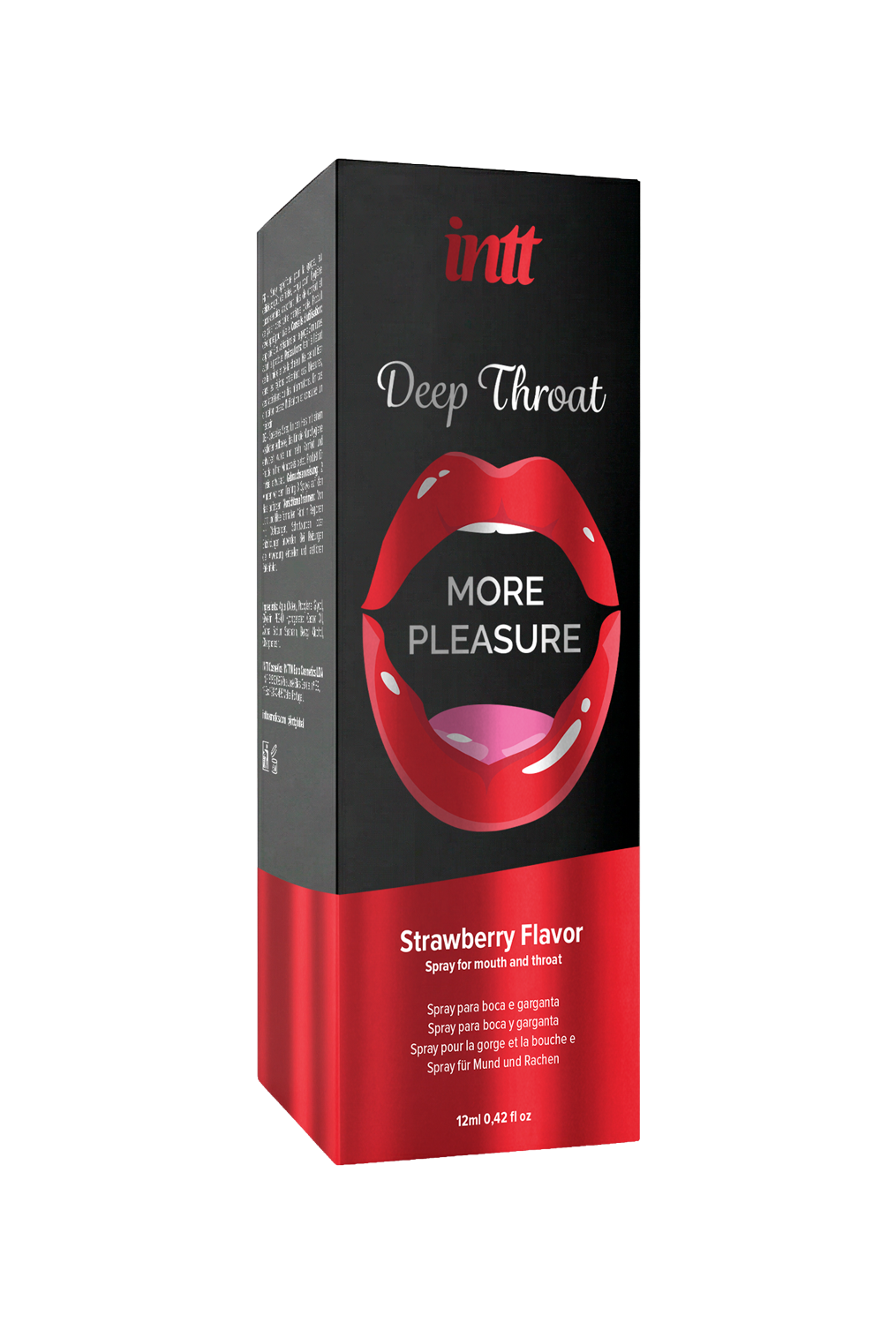 Спрей для глубокого минета Intt Deep Throat Strawberry со вкусом клубники, 12 мл
