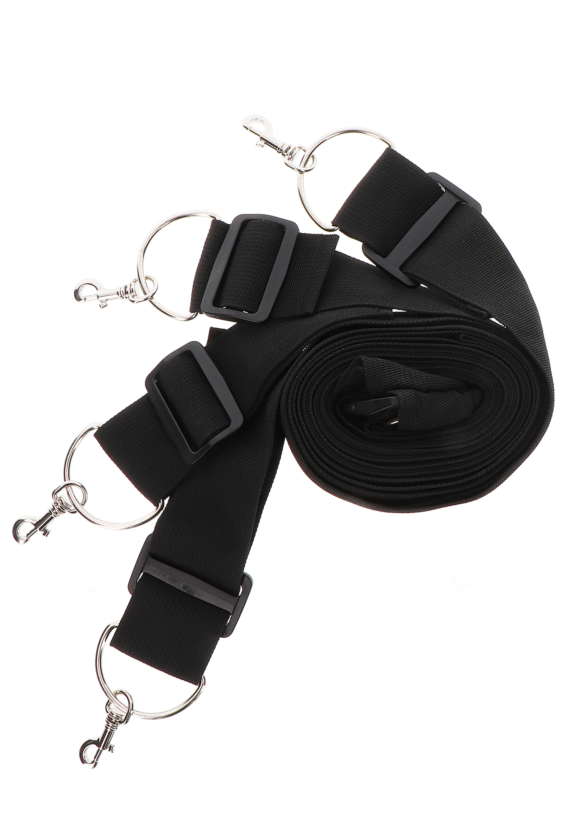 Фіксатори на ліжко з карабінами. чорні Bed Restraints Taboom