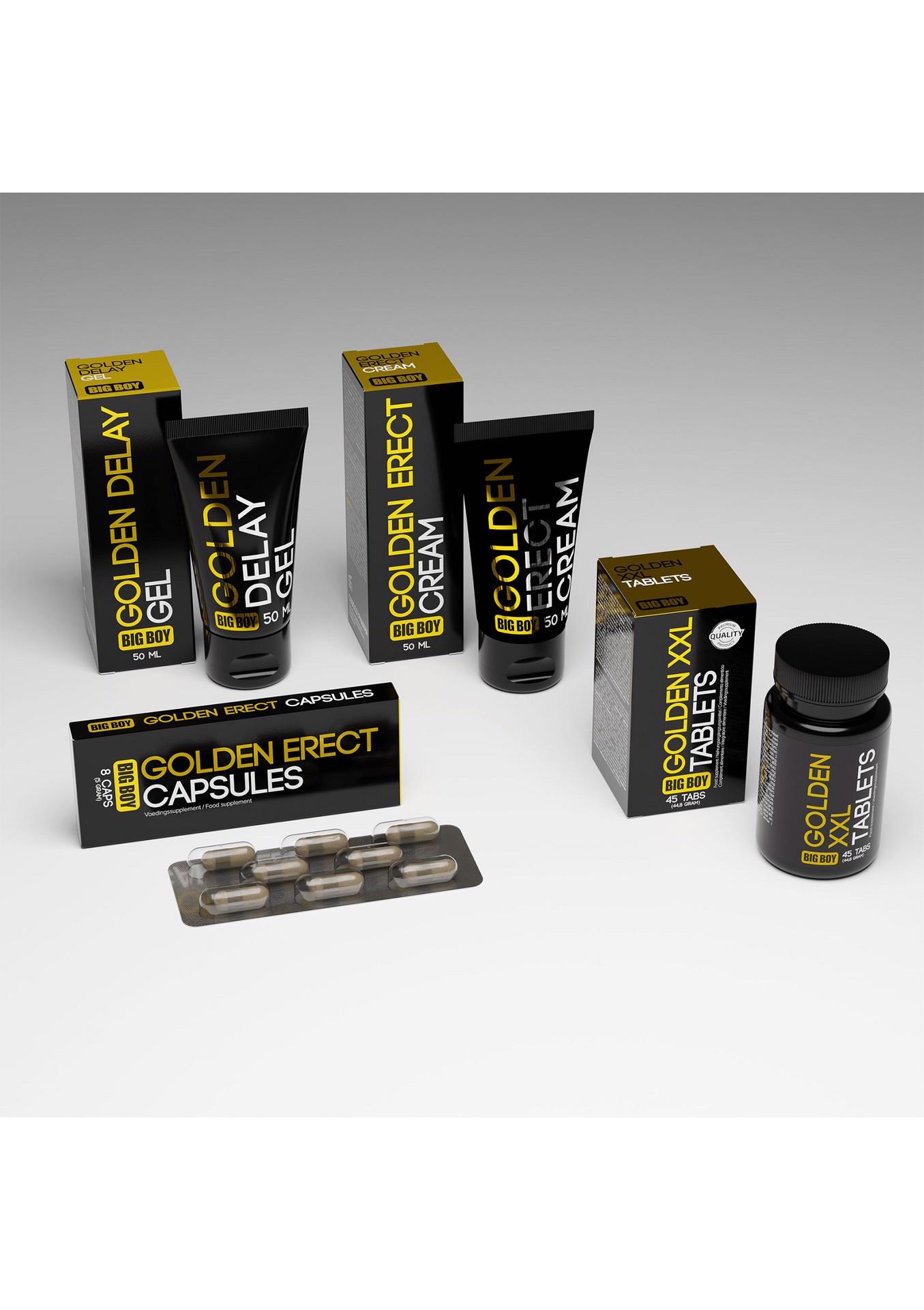 Таблетки для эрекции Cobeco Golden Erect (цена за упаковку, 8 капсул)