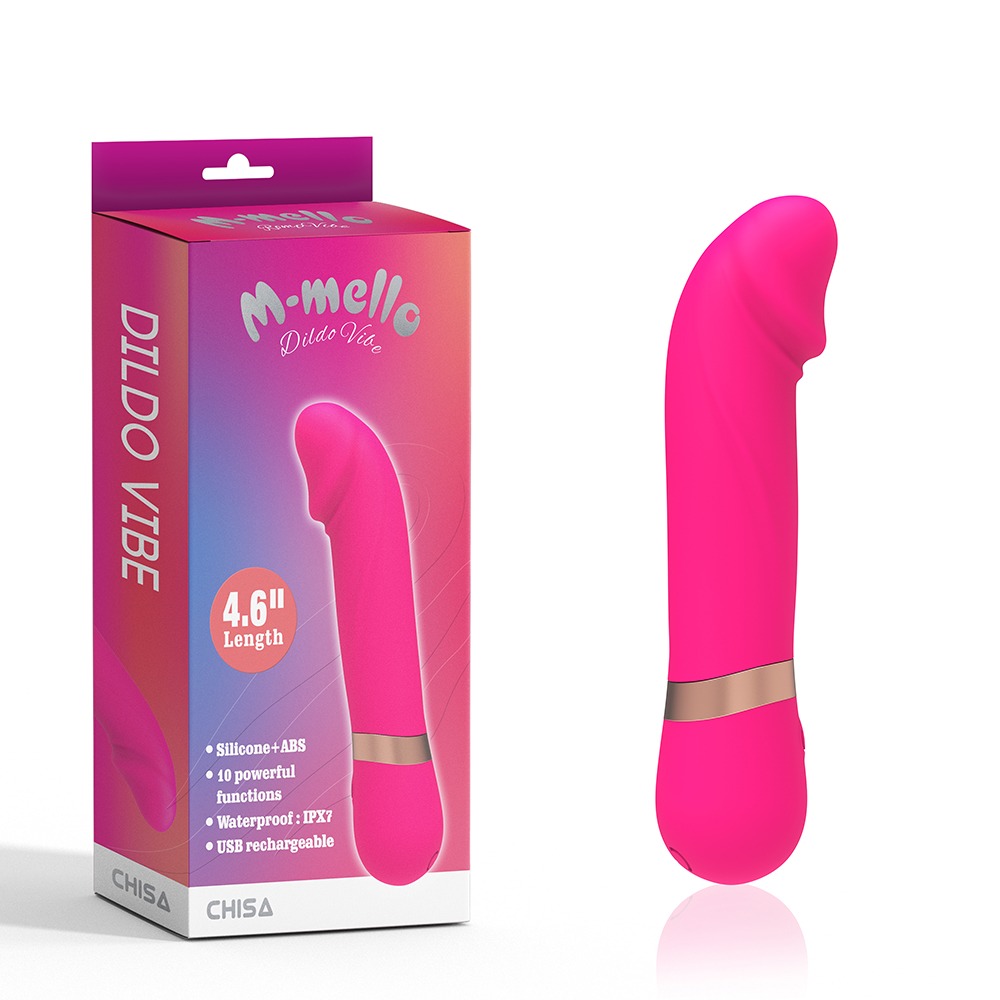 Вибратор-мини с изогнутой головкой Chisa M-Mello Dildo Vibe, розовый